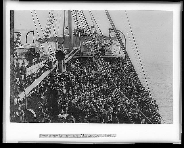 Immigrants On An Atlantic Liner