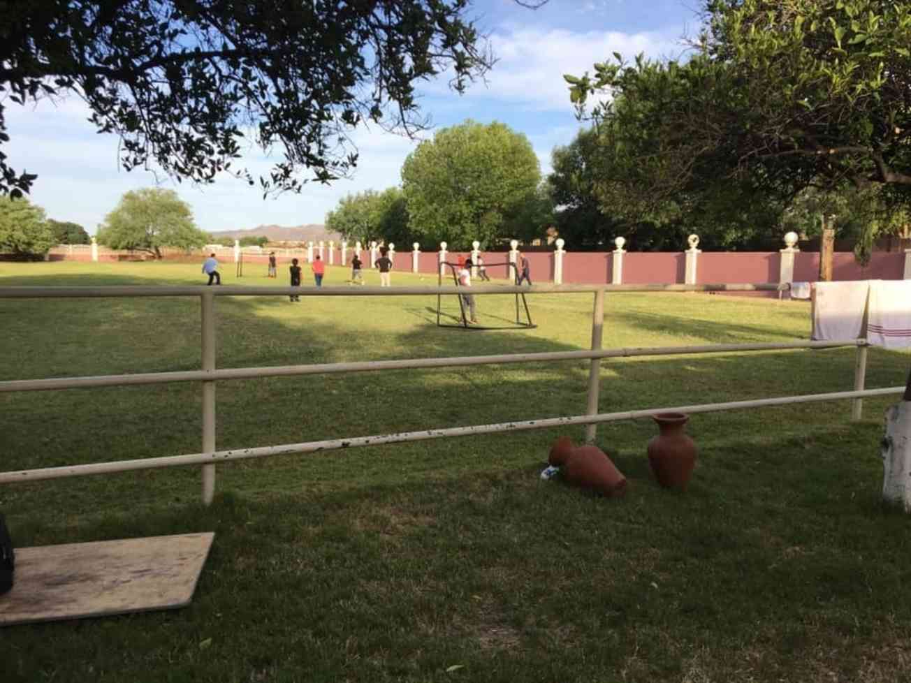 Playing Soccer At Ranch